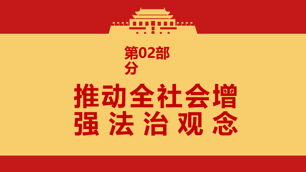 法治社会建设实施纲要PPT模板