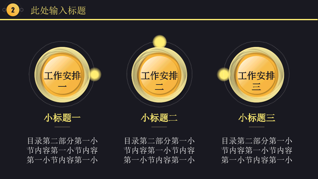 黑金质感工作汇报PPT模板