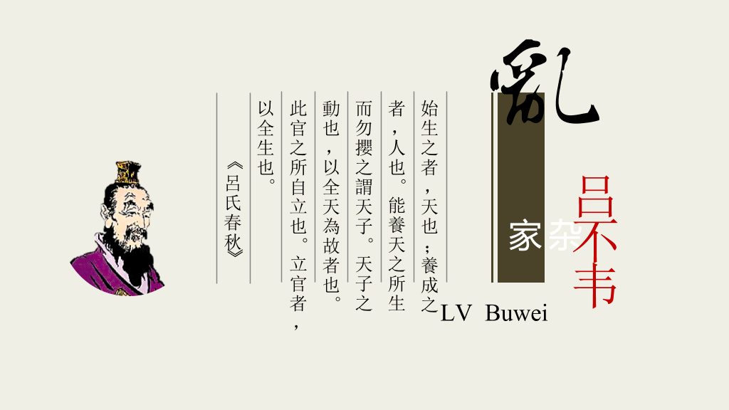 诸子百家人物介绍幻灯片模板