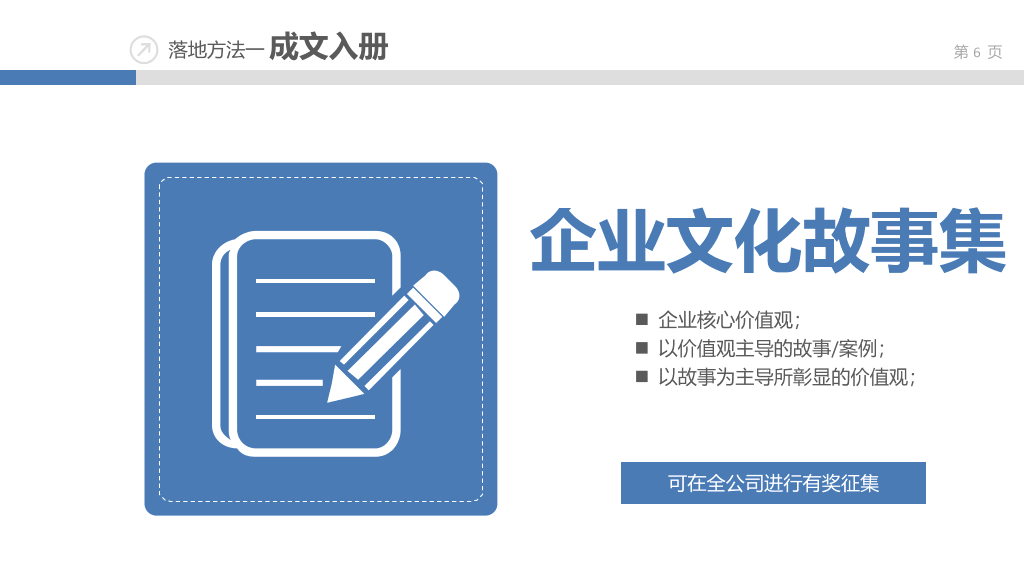 企业文化落地培训PPT课件