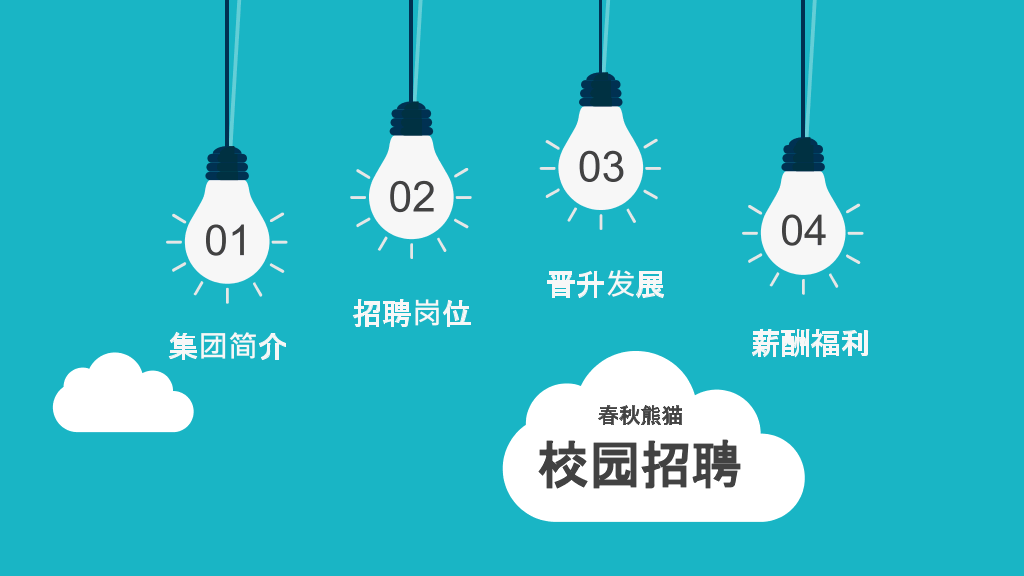 企事业单位校园招聘PPT模板