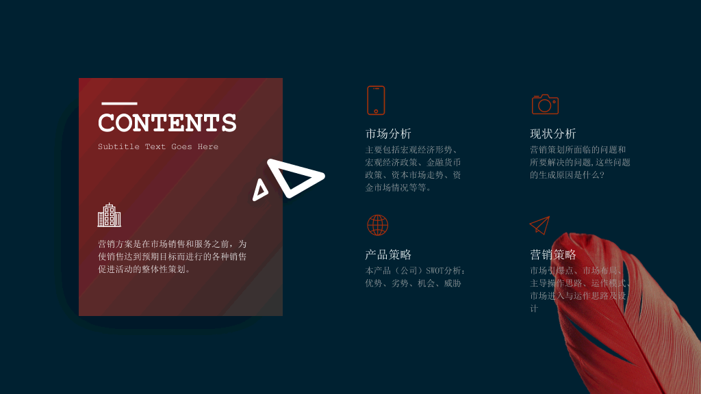 欧美范杂志风图文排版PPT模板