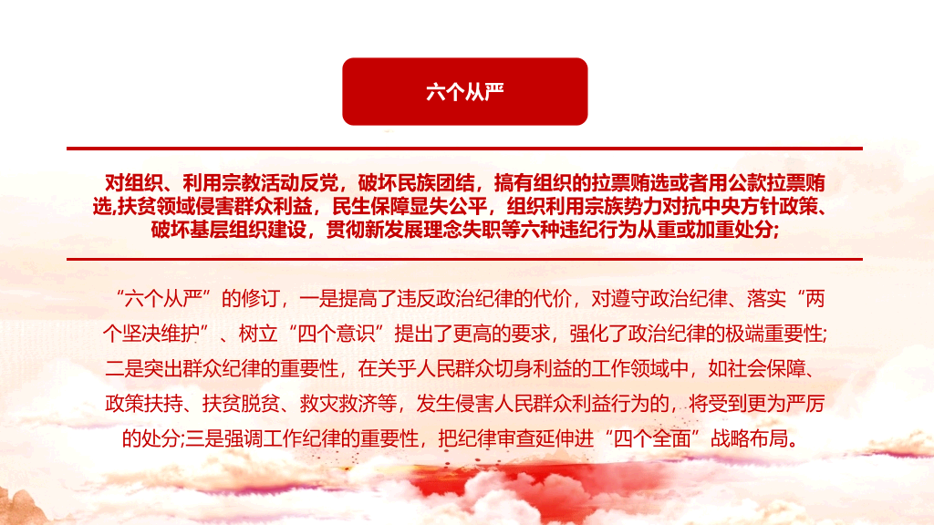 共产党纪律处分条例PPT课件模板