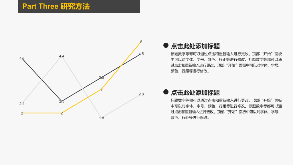 简约黑黄配色论文答辩PPT模板