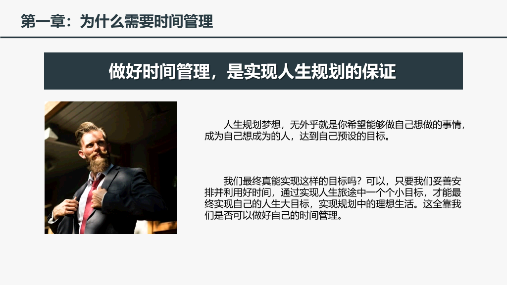 时间管理培训课件PPT模板