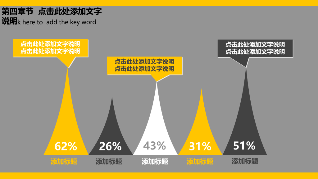 大气城市楼群剪影PPT模板
