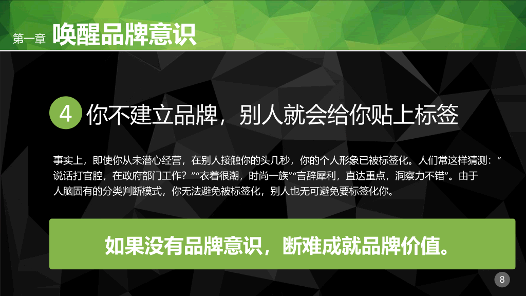 职场个人品牌PPT培训课件