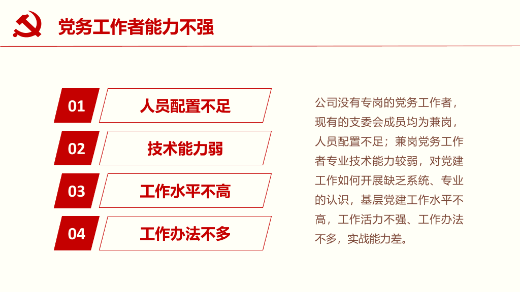 党委党支部工作汇报PPT模板