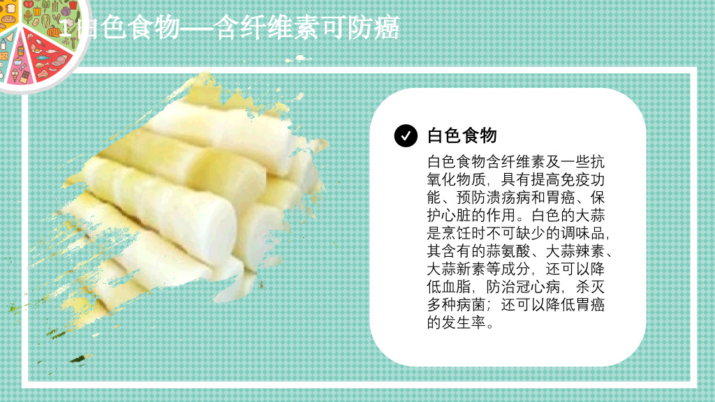 健康生活饮食常识PPT模板
