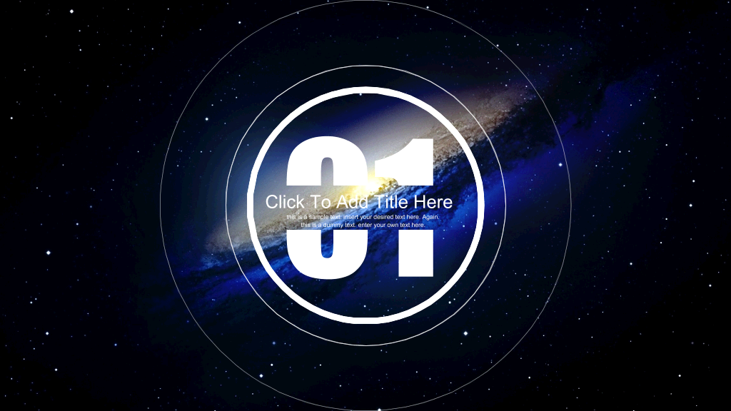 炫酷动态科幻宇宙星球PPT模板