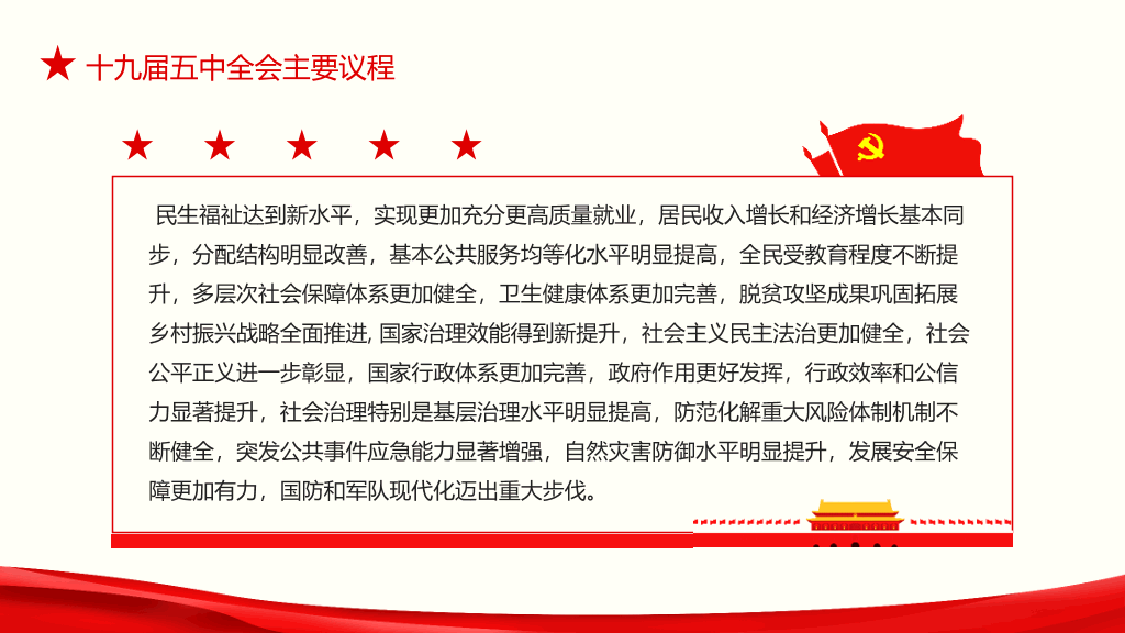 十九届五中全会解读PPT模板