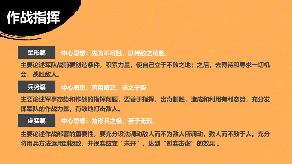 《孙子兵法》读书笔记PPT
