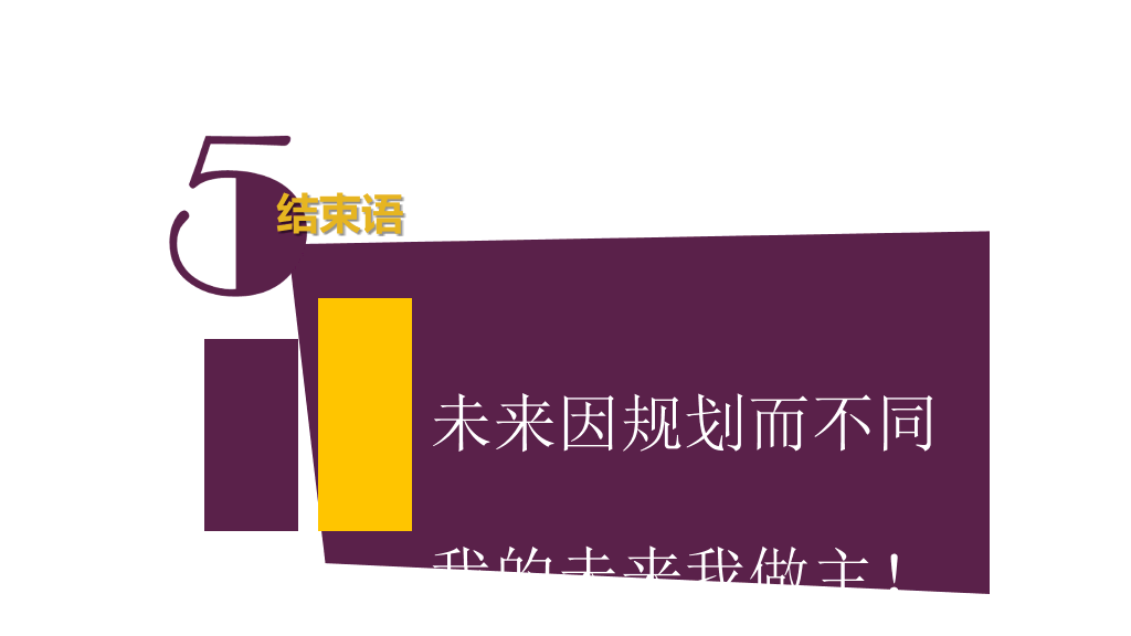 大学生个人职业规划PPT模板