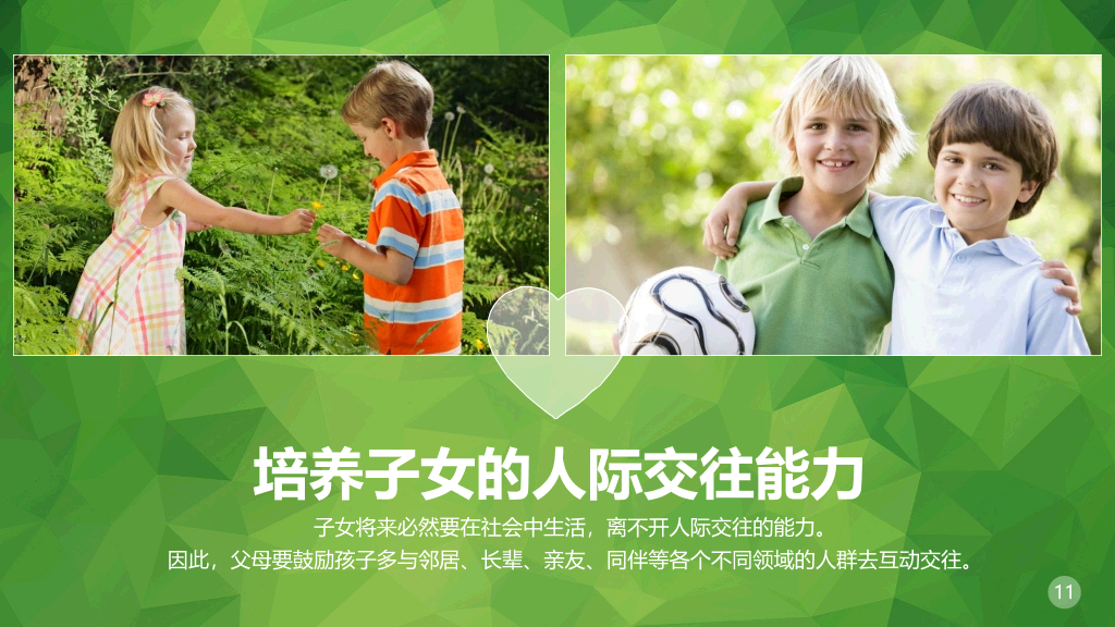 子女亲子教育方法PPT作品