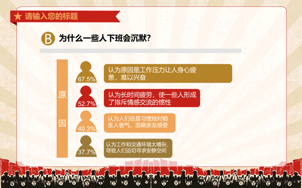 创意激情激励文革风PPT模板