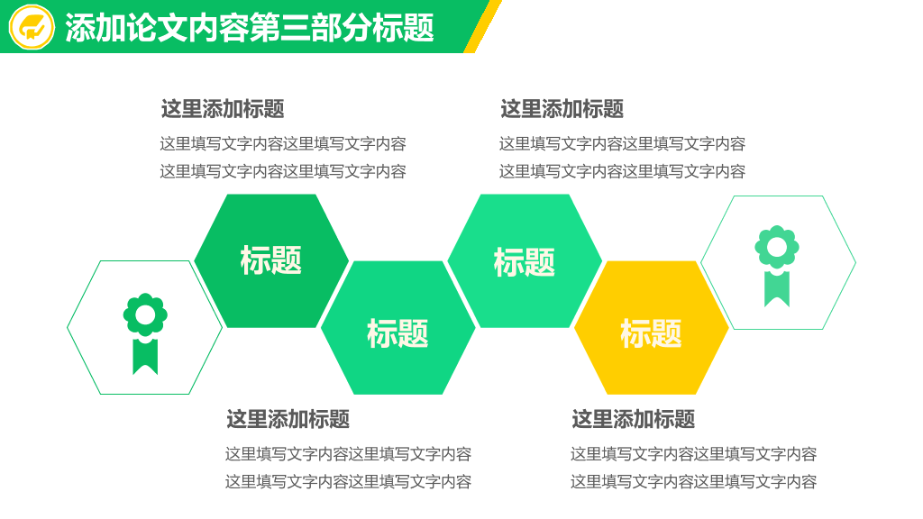 清新黄绿毕业论文答辩PPT模板