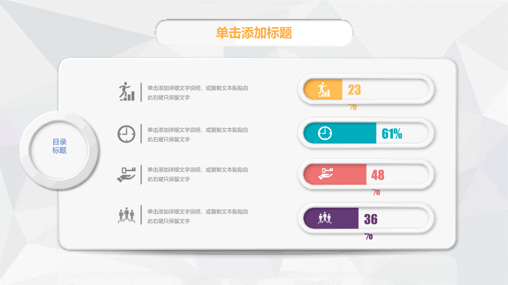 微粒体年终报告总结PPT模板