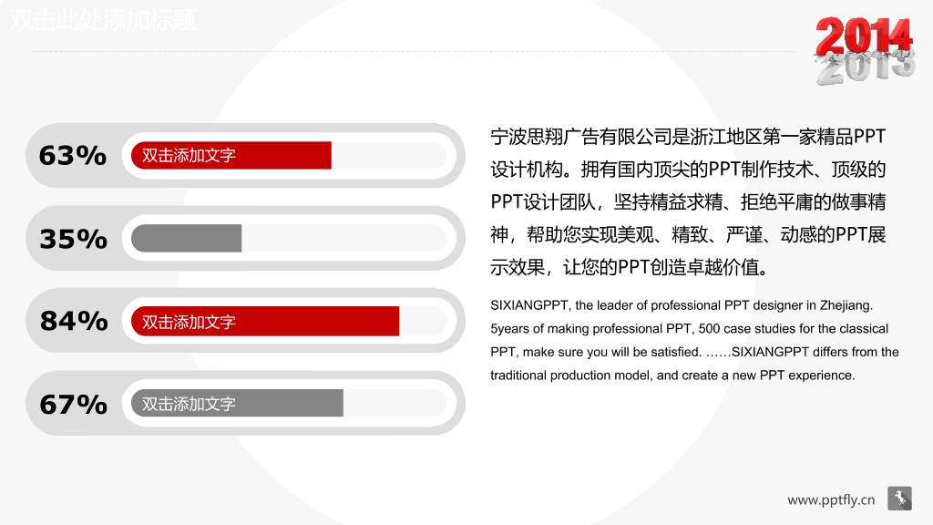 红色大气年终汇报PPT模板