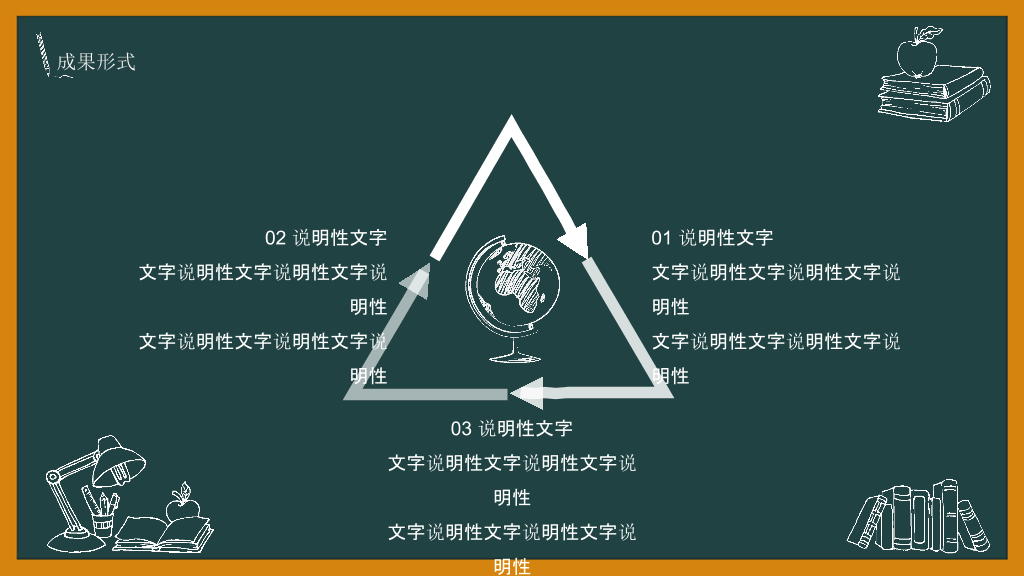 创意黑板论文答辩PPT模板