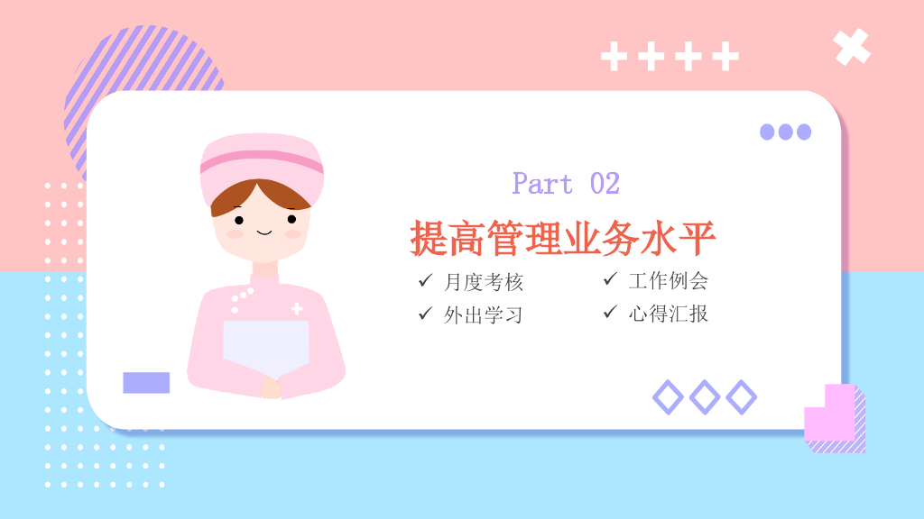 护士长竞聘述职报告PPT模板