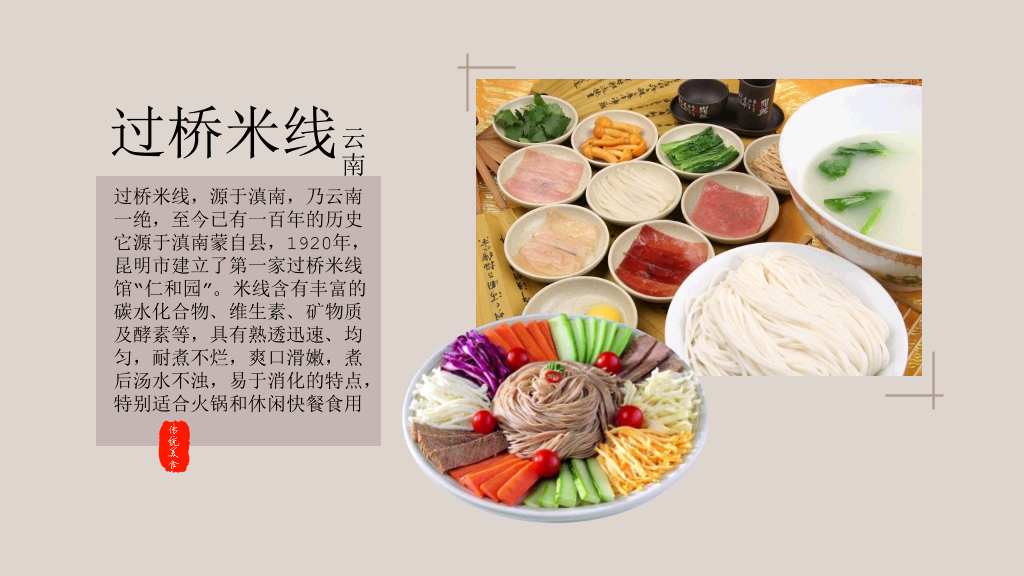 中国各地美食介绍PPT模板