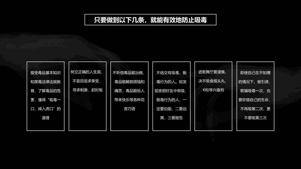 拒绝毒品禁毒教育课件PPT模板