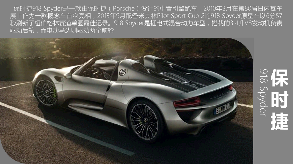 全球十大超级跑车介绍PPT