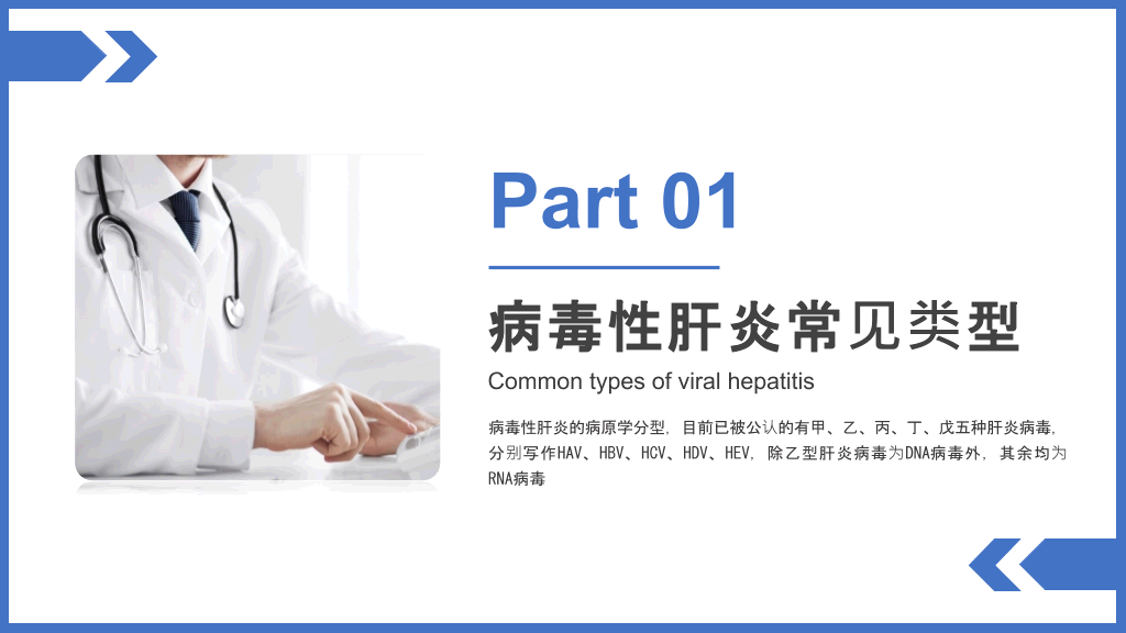 病毒性肝炎预防和治疗PPT模板