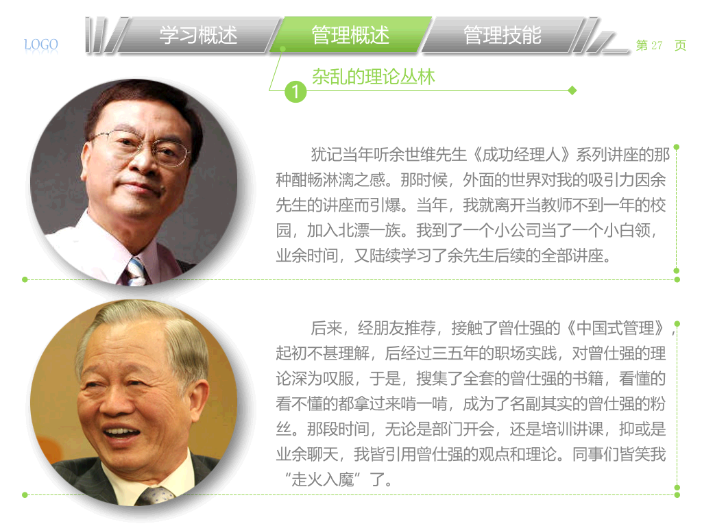 中层经理该学哪些管理PPT