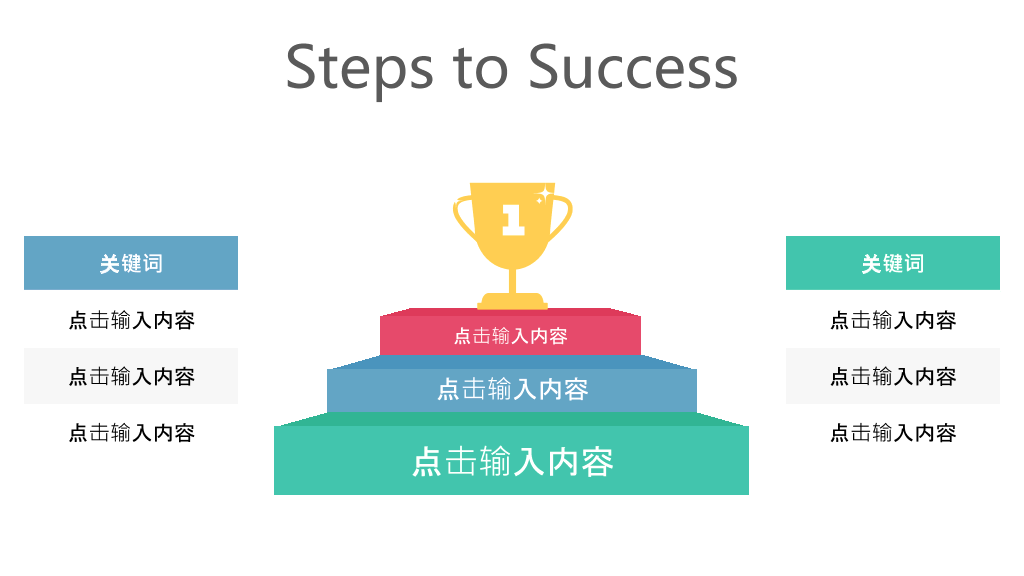 多图表清新简约商务PPT模板