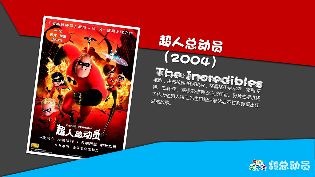 总动员系列动画电影介绍PPT