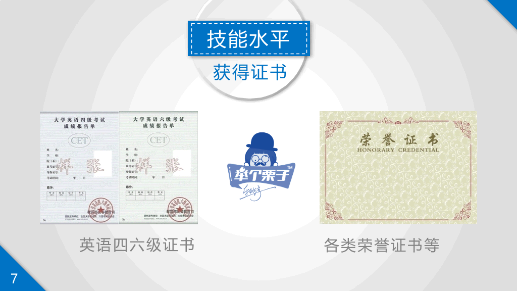 简约微立体个人简历PPT模板
