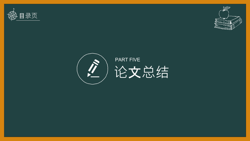 创意黑板论文答辩PPT模板