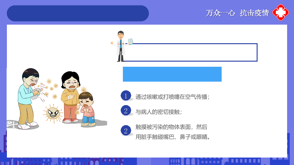 返岗复工新冠病毒预防PPT模板