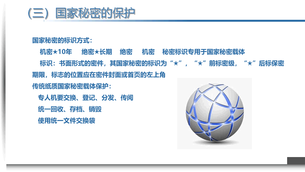保密知识培训课件PPT模板