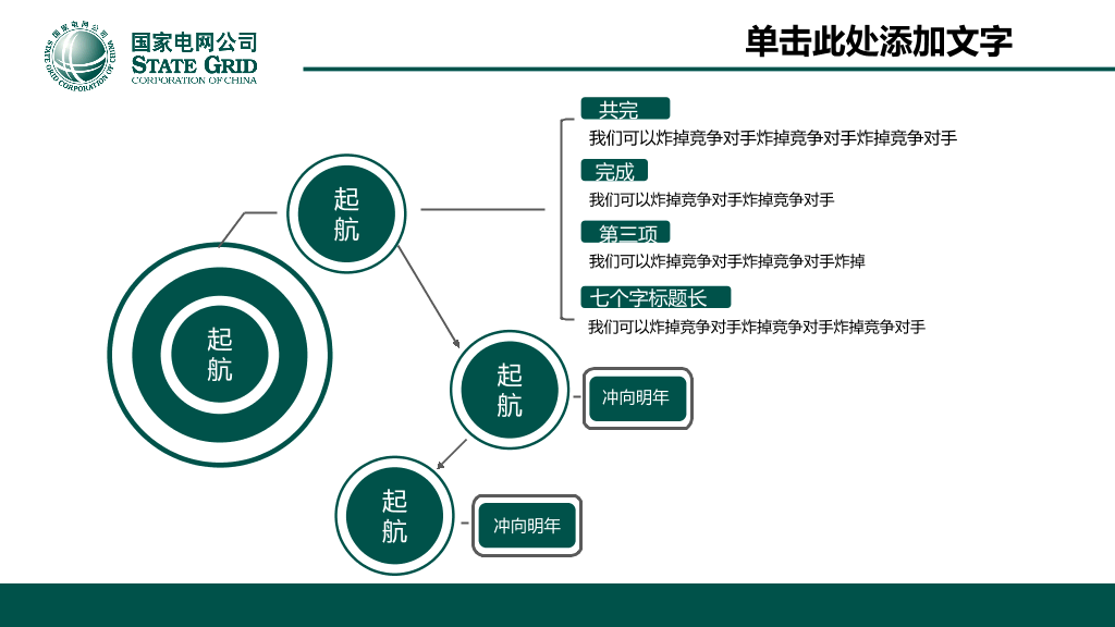 国家电网供电公司官方PPT模板