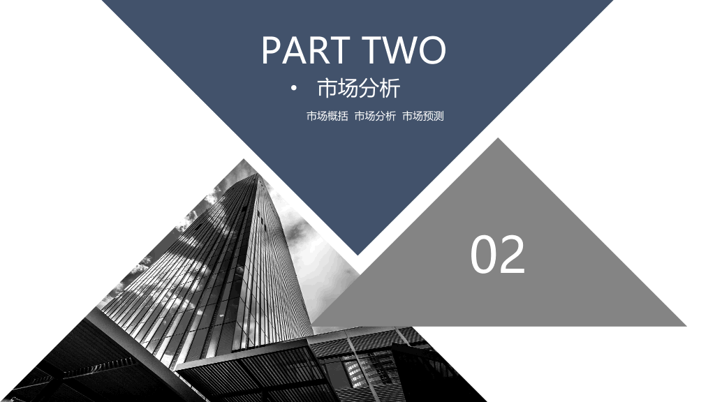 三角形设计创意商务PPT模板