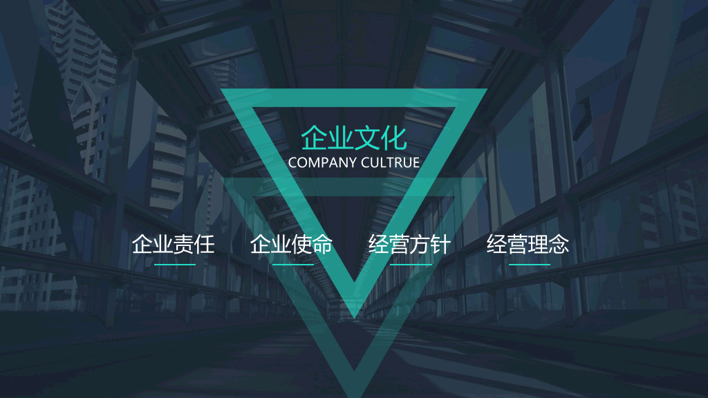 大气企业公司介绍简介PPT模板