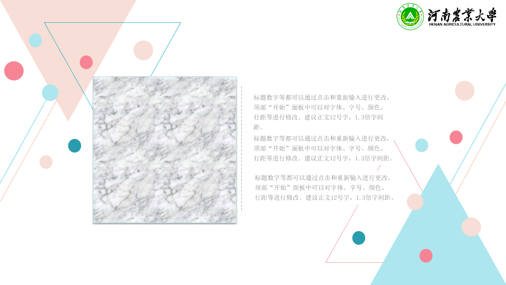 河南农业大学本科毕业论文答辩PPT