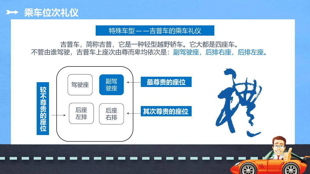 124#商务礼仪乘车礼仪培训PPT模板