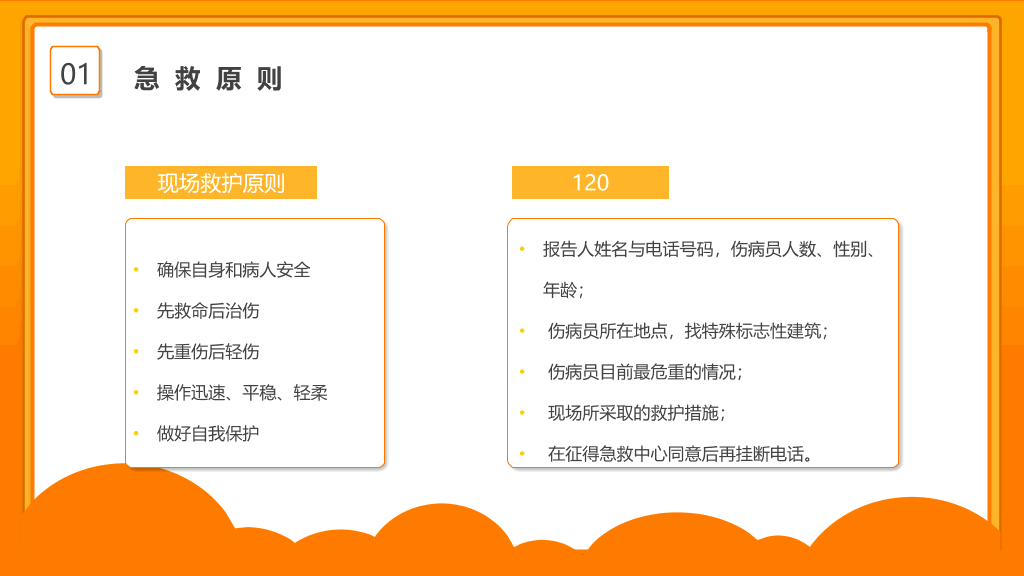 105#心肺复苏急救知识培训PPT模板
