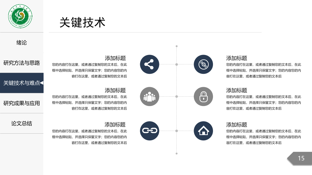 天津中医药大学本科毕业论文答辩PPT