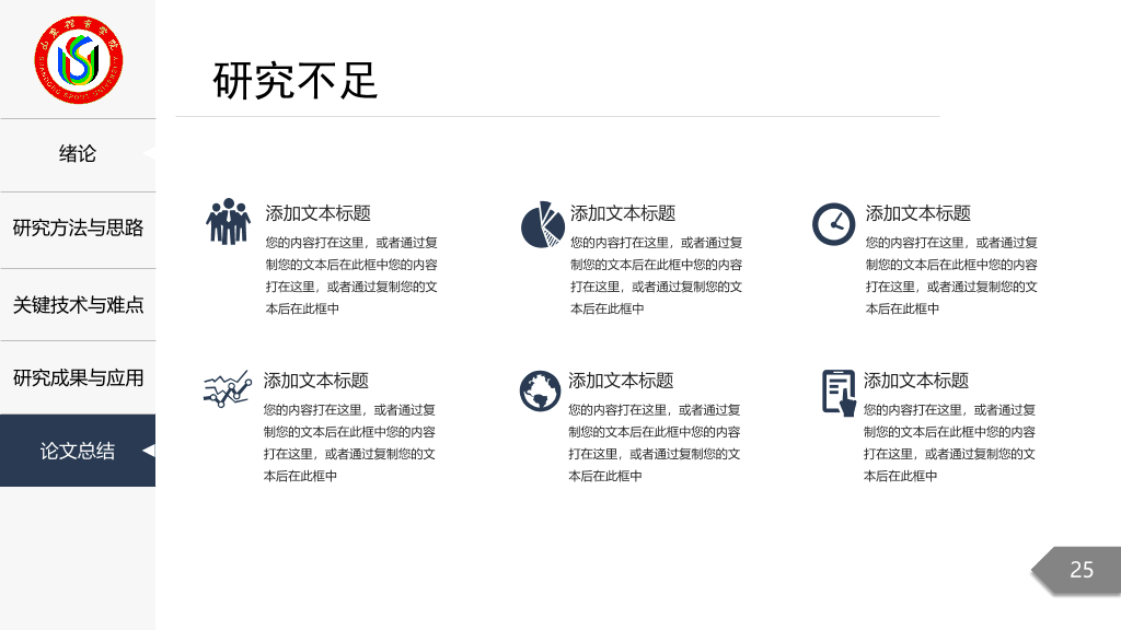 山东体育学院本科毕业论文答辩和论文选题PPT