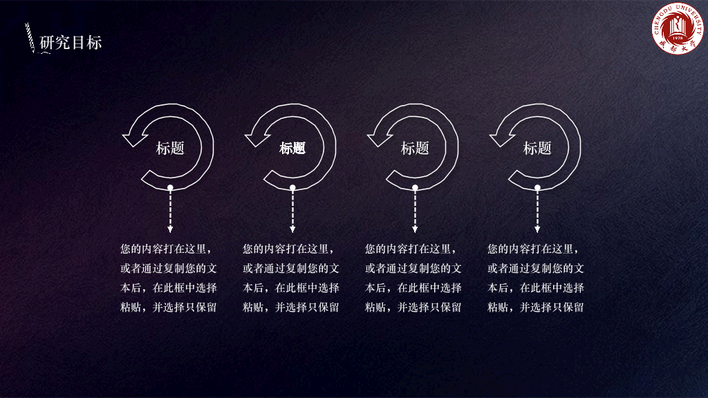 成都大学本科毕业论文答辩和论文选题PPT