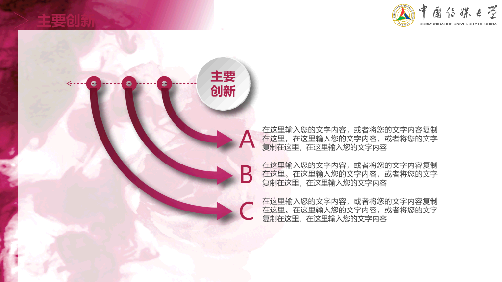 中国传媒大学本科毕业论文答辩PPT