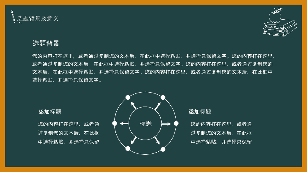 创意#创意黑板论文答辩PPT模板