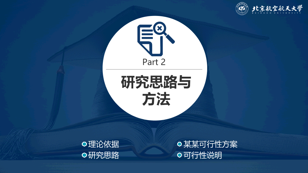 北京航空航天大学本科毕业论文答辩PPT