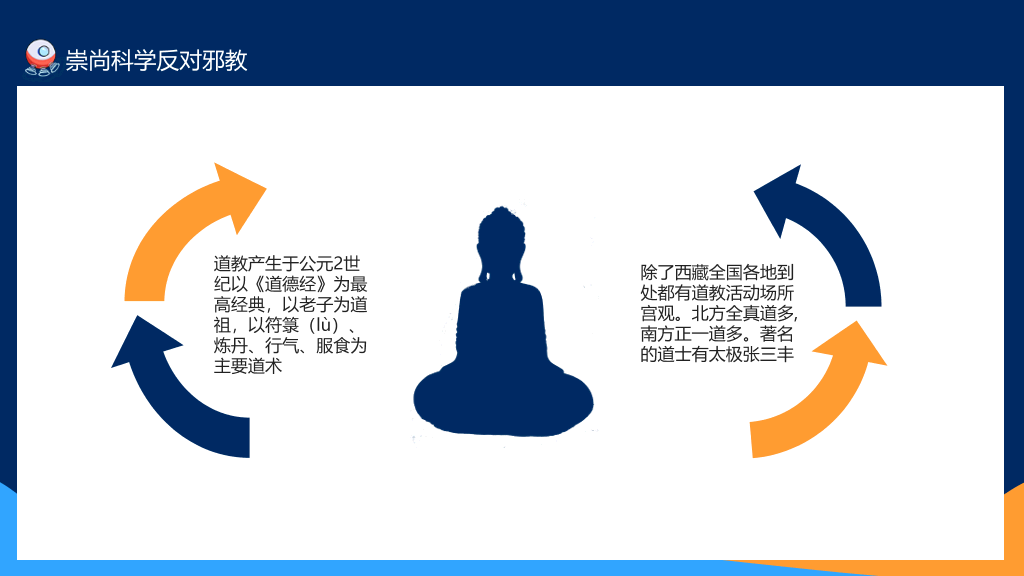 175#崇尚科学反对邪教教育班会PPT模板