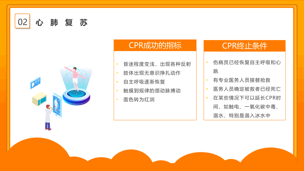 105#心肺复苏急救知识培训PPT模板