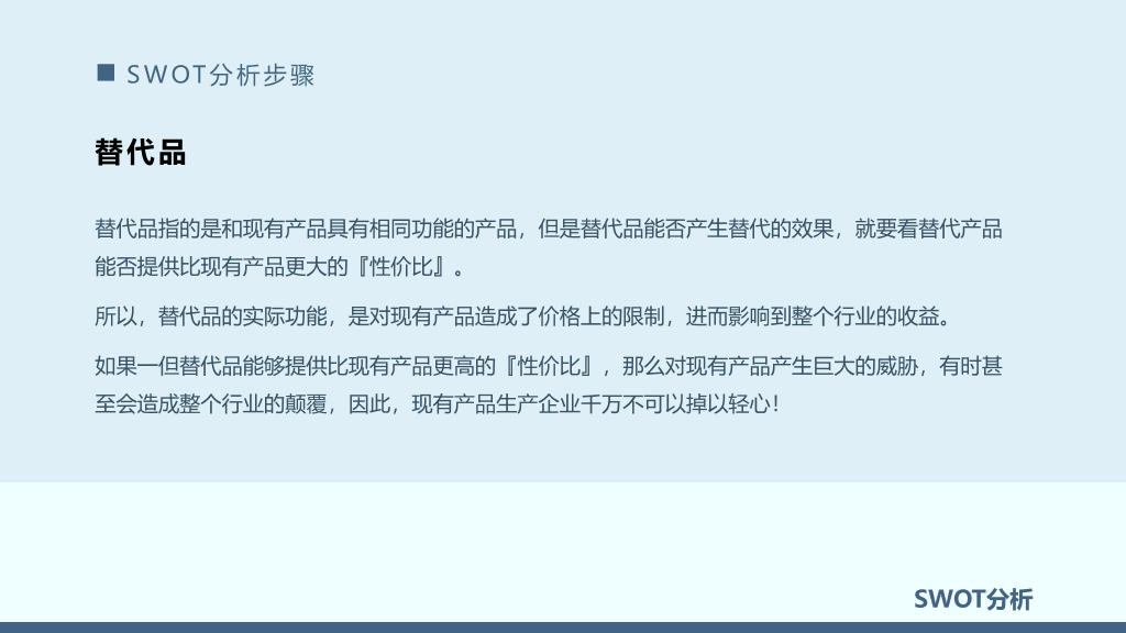 112#swot分析报告模板ppt